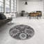 Tapis gris à motif floral Israël-82478834