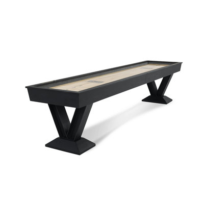 Savant Shufflboard Table in Black Ash
