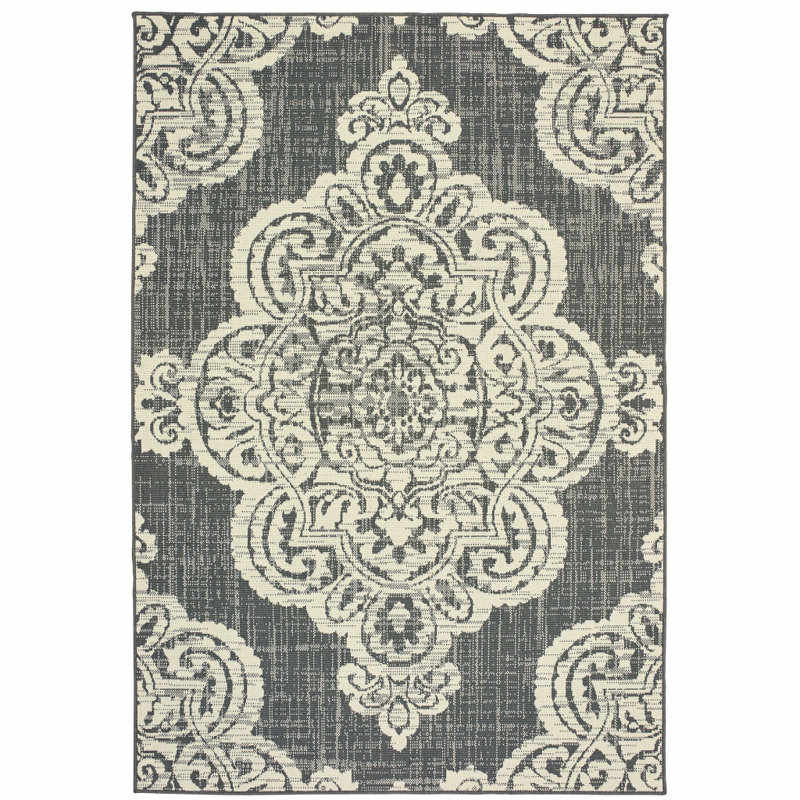 Junor Oriental Indoor / Outdoor Rug, Rectangle 2'5" x 4'5"