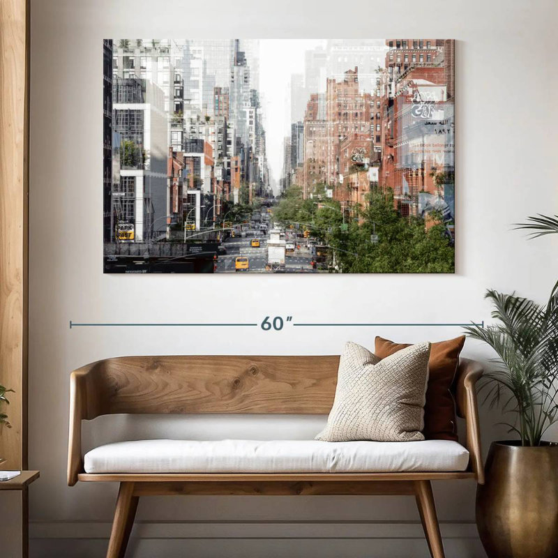 Sireci Urban Abstraction Manhattan Buildings, 34" H x 51" W