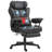 Massage Executive Office Chair With 6 Vibration Points, 400LBS Heated Big And Tall Office Chair With Foot Rest And Lumbar Support, Microfiber Reclining Computer Desk Chair-211863569