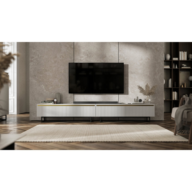 Alinea Unfinished TV Stand for TVs up to 50", White