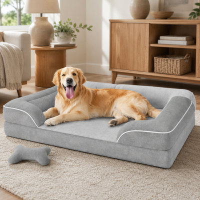 Extra Large Orthopedic Dog Bed with Cooling Memory Foam
