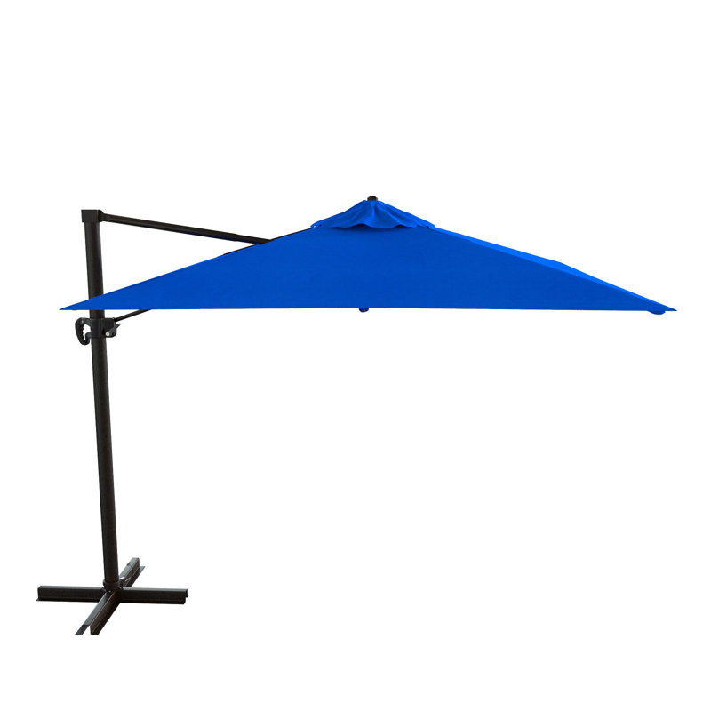 Dayshia 102.63'' Cantilever Sunbrella® Umbrella, Canvas Pacific Blue Sunbrella® Canvas