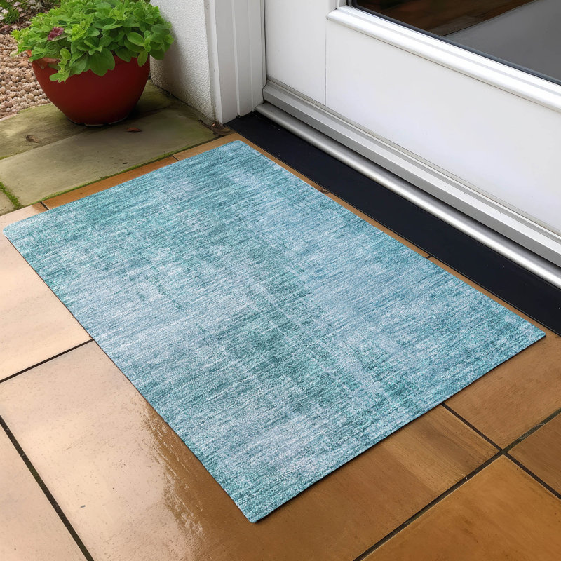 Tapis intérieur / extérieur rectangulaire avec envers antidérapant Lamanna, Rectangle 1'8" x 2'6"