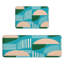 Formes géométriques, 2 tapis de cuisine antidérapants