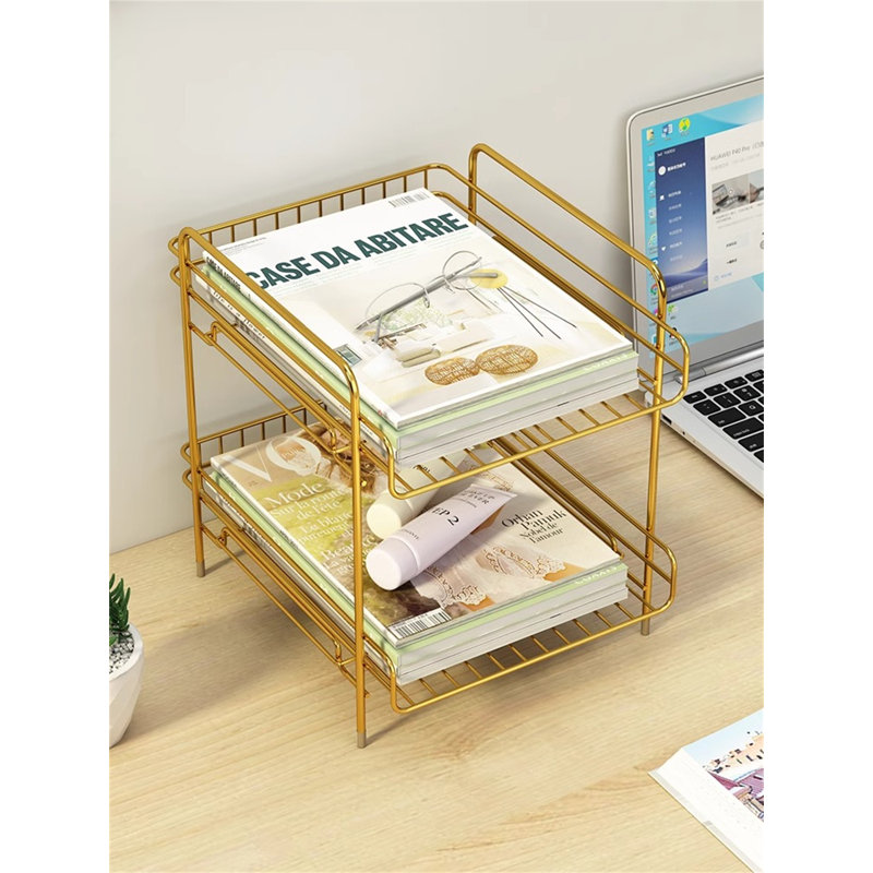 Tablette de bureau, bureau, bureau, organisateur, Or