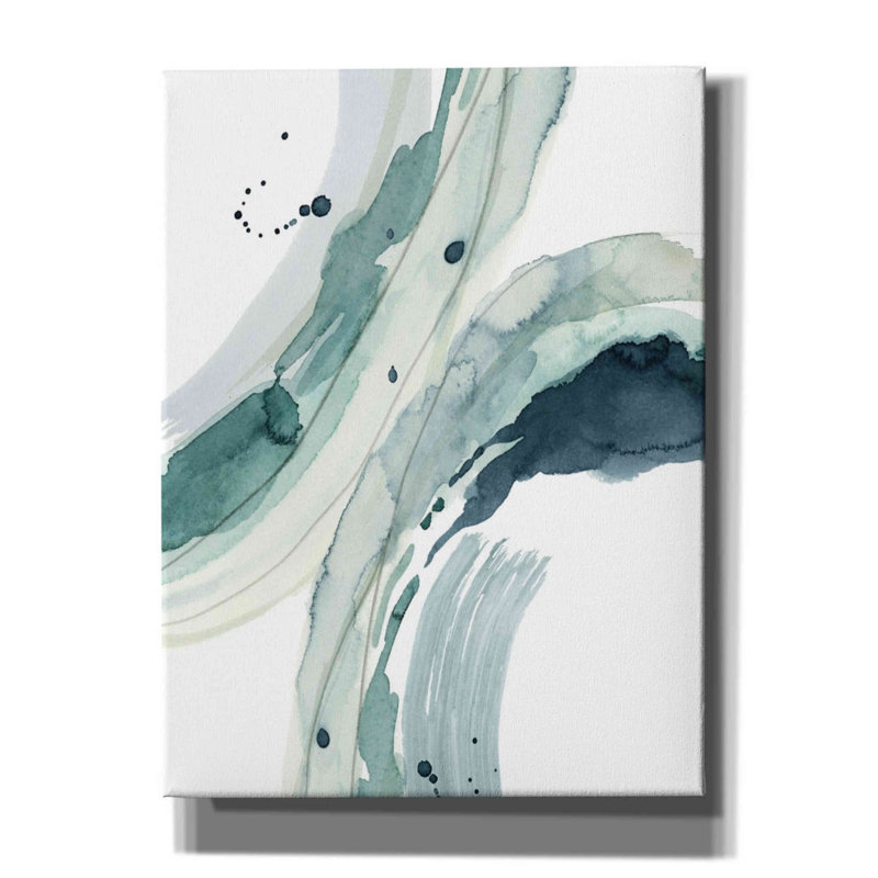 «Profondeur III» par Grace Popp, art mural sur toile, H 16 po x l 12 po x P 0,75 po