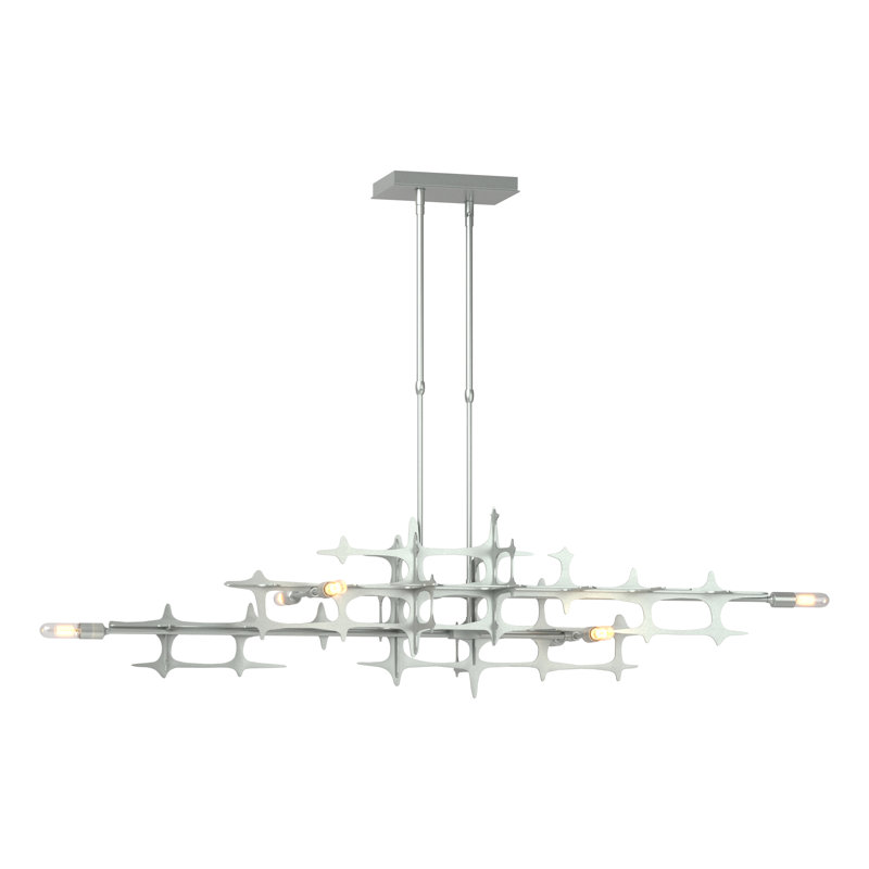 Grid 6 - Light Unique/Statement Geometric Chandelier, Gold, 39.8