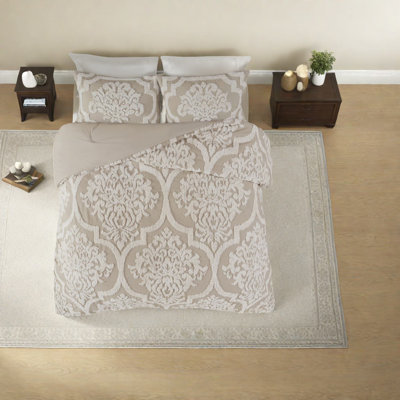 Ensemble de literie en coton touffeté de qualité supérieure, chic moderne, chambre à coucher de luxe