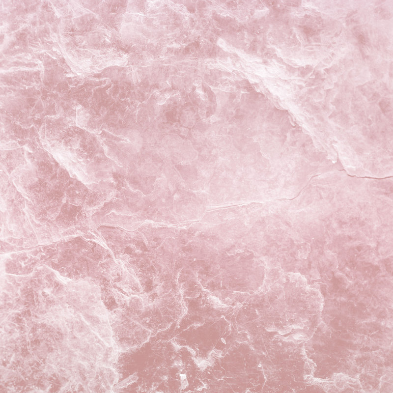 Œuvre en marbre rose énigmatique Anita's & Bella's 1, H 30 po x l 30 po