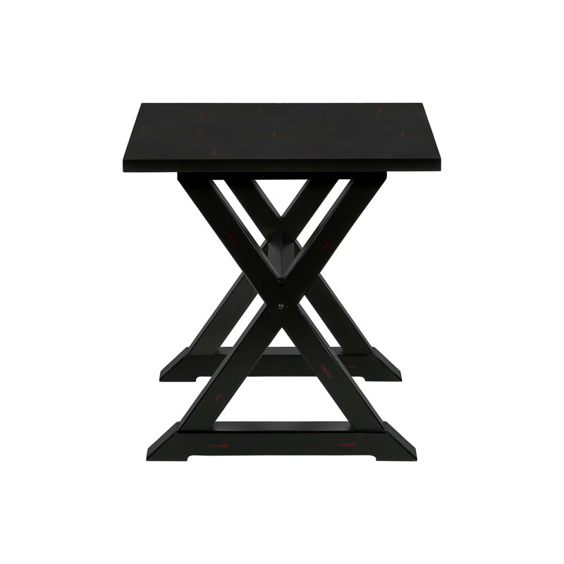 Bedroom Nightstand, Nightstand, Square Accent Table, Transitional End, Side Table, Black