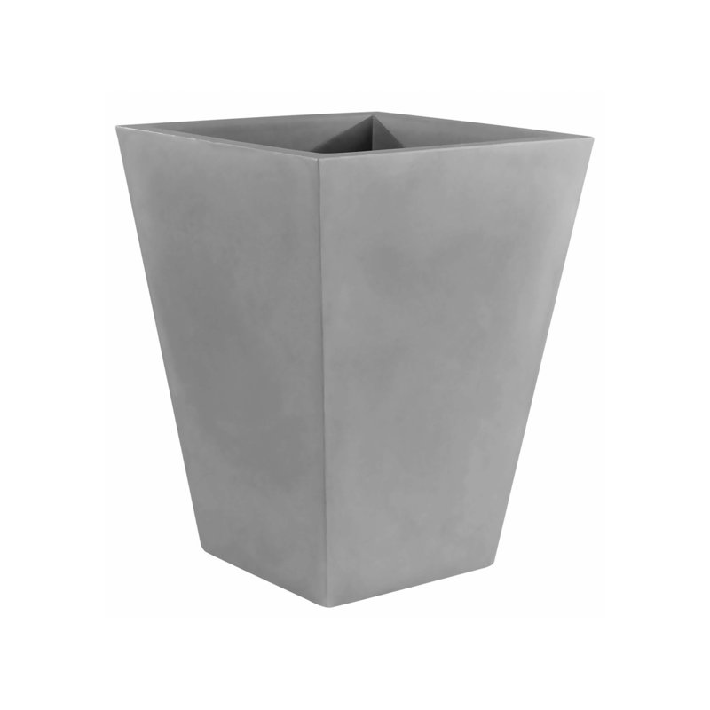Cono Resin Pot Planter, Steel, 30.75" H x 23.5" W x 23.5" D
