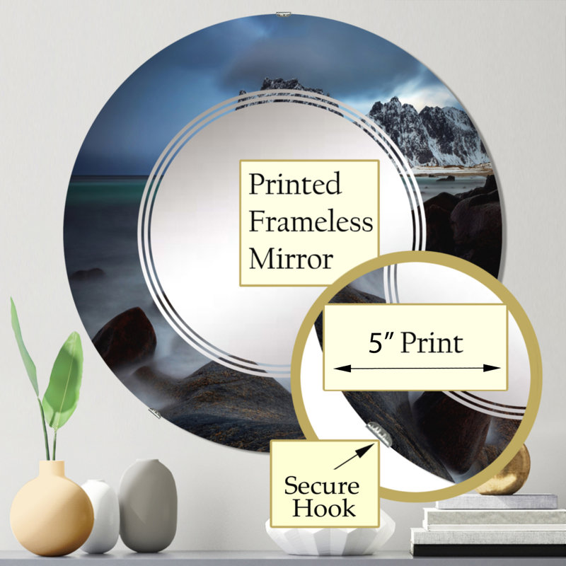 Miroir de salle de bain sans cadre, 24 po x 24 po