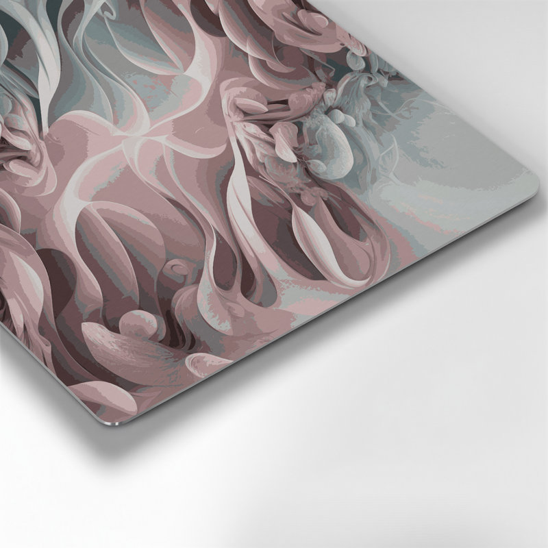 Gradient Abstract 75, art mural gris en métal, H 32 po x l 32 po