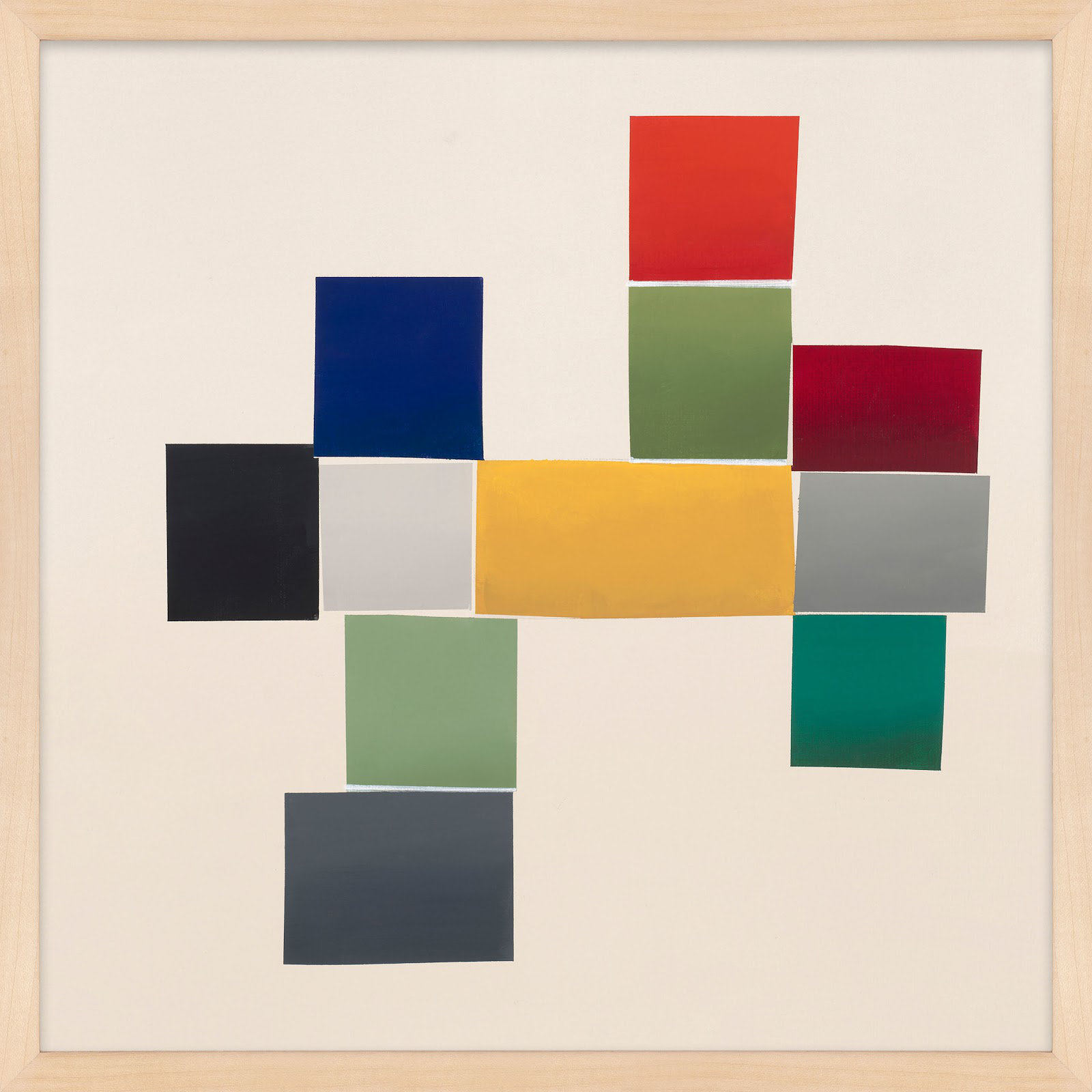 Jewels 1 by Lee Lessem, Maple Framed, 44" W x 44" H