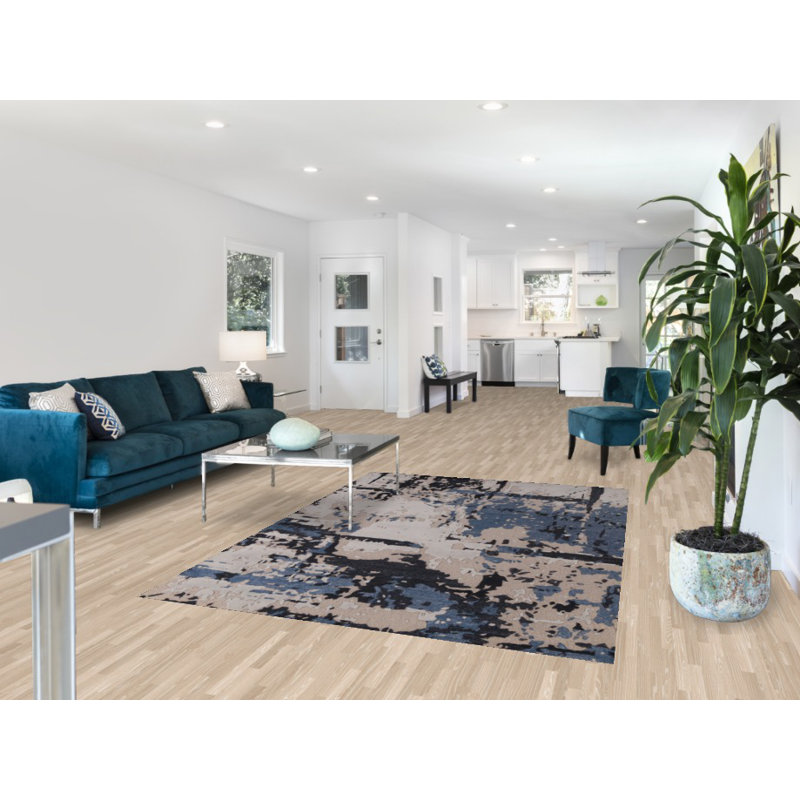 Tapis indien moderne abstrait