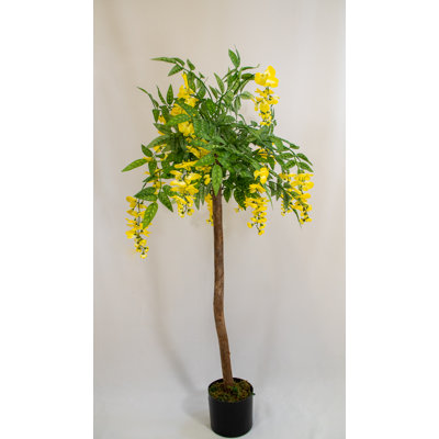 120cm Faux Flowering Tree Tree in Pot