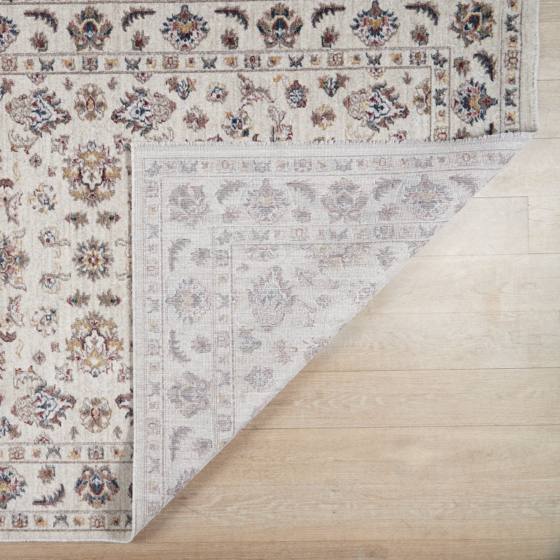 Charlton Home® Machine Woven / Power Loomed Polyester Sarouk Rug, Runner 2'2" x 7'6"