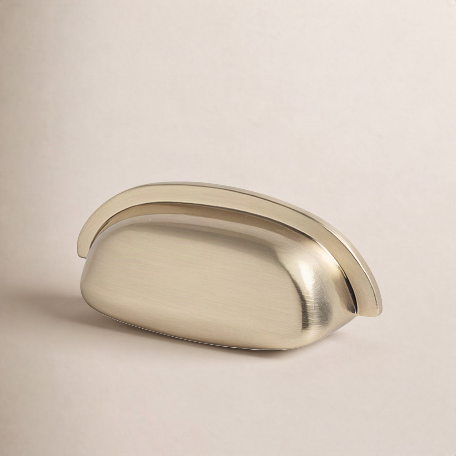 2.5" Cup Bin Cabinet Pull, Champagne Gold
