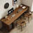 Dark Walnut Rectangular Solid Wood Writing desk-744259560