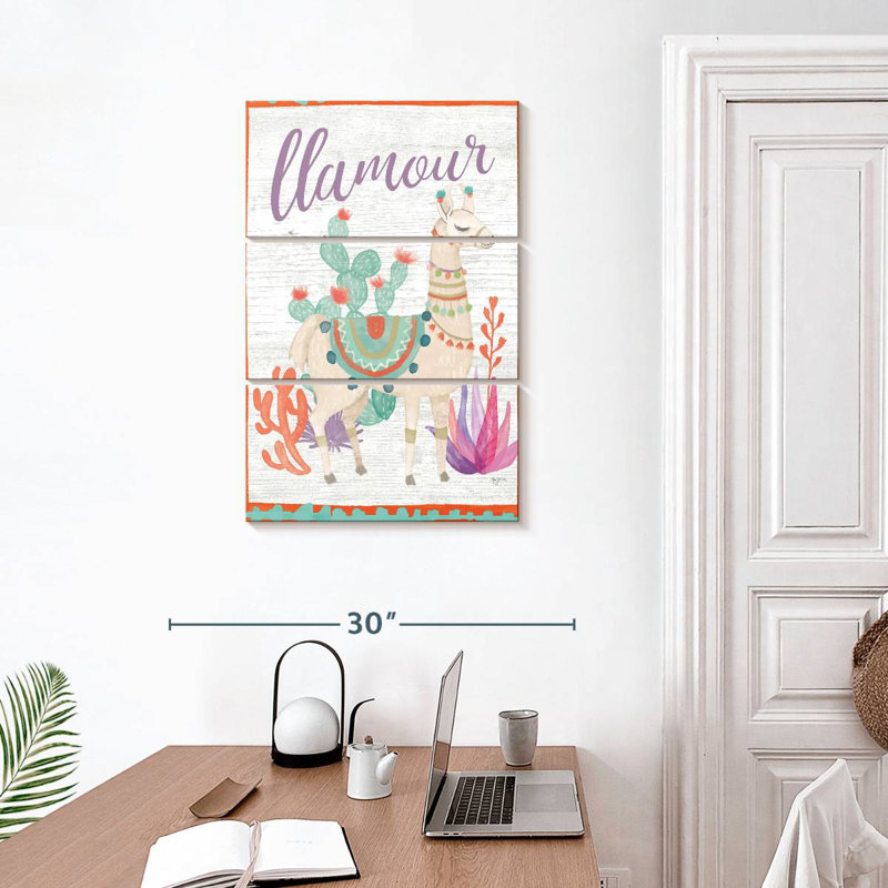 Brampt Lovely Llamas Llamour, 32" H x 20" W
