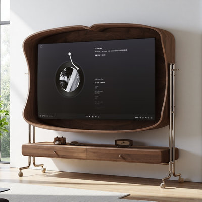 Simple and Retro Portable TV Cabinet