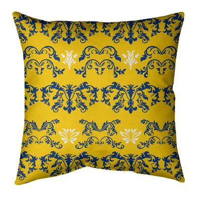 Damask Reversible Throw Pillow