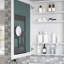 Surface Frameless Mirror Medicine Cabinet, Beveled Mirror Edges Bathroom Medicine Cabinet