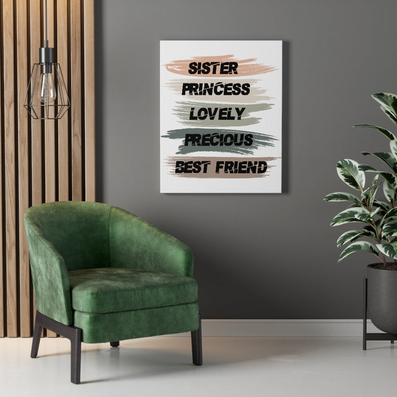 Sister Princess Lovely - Wrapped Canvas Print