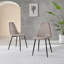 Corova Faux Leather Modern Dining Chairs with Metal Tapered Legs & Diamond Stitching-1238687304-1219215366