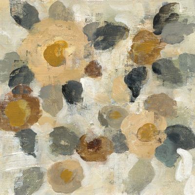 Neutral Floral Beige II by Silvia Vassileva - Wrapped Canvas Painting