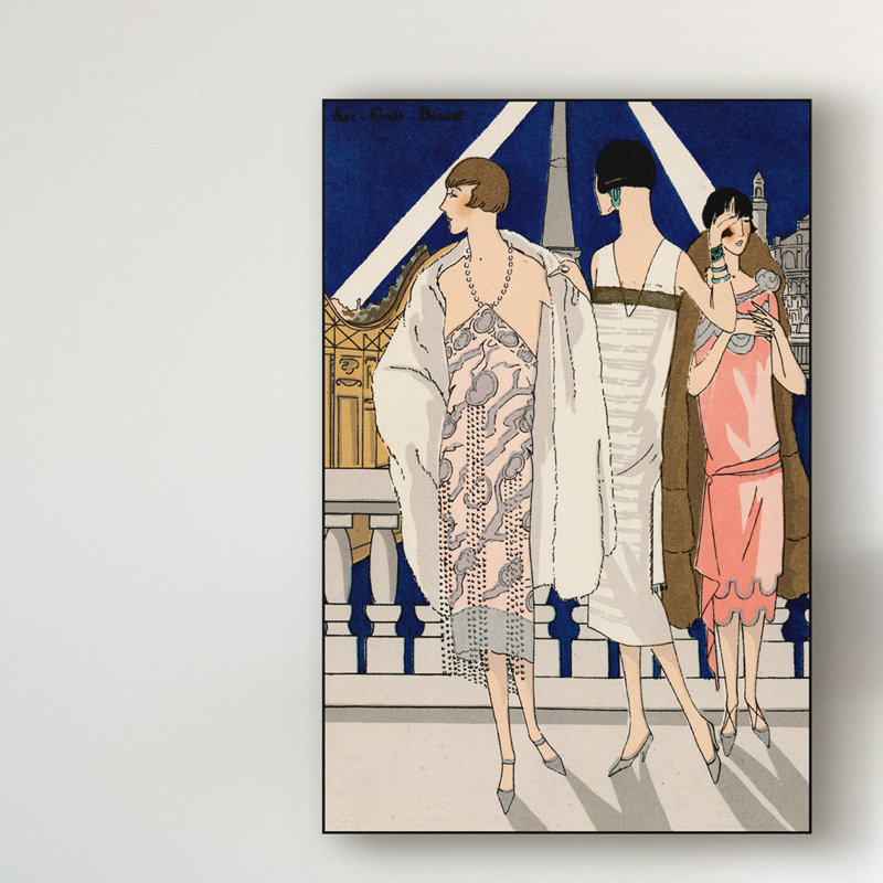 Vintage Couture II - reproduction d'art sur toile, H 47 po x l 30 po x P 2 po