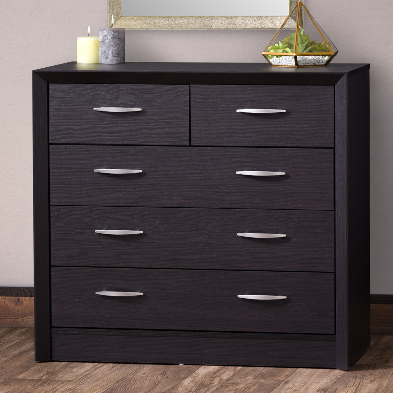 Commode 5 tiroirs Lodsworth, Chêne noir