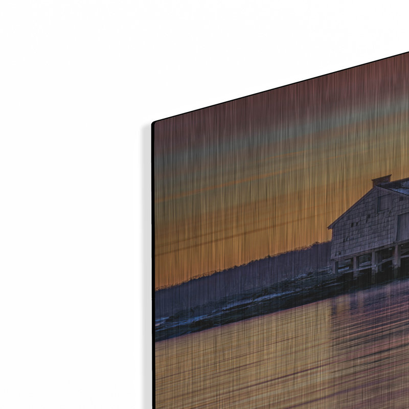 Mur en métal Ebern Designs «Fishermans Point Sunrise» par Rick Berk, H 36 po x l 24 po
