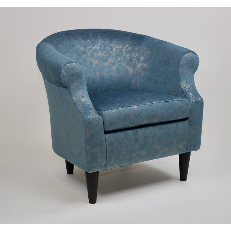 Fauteuil club de 30,5 po Aguiniga, Polyester océan sirène
