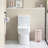 Poseidon Compact Toilet 1.28 GPF Round Comfort Height Floor Mounted One-Piece Toilet (Seat Included)