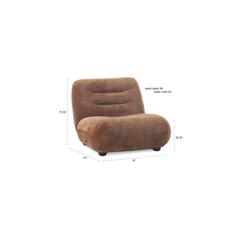 Accent Chair Lounge Chair, Brown