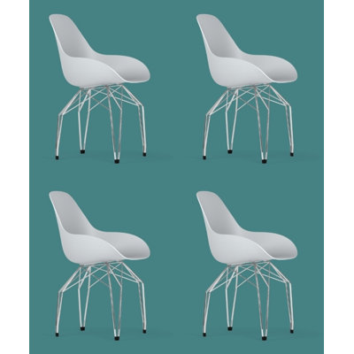 Chaises en diamant (ensemble de 4)