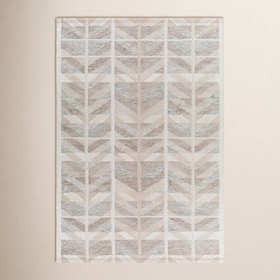 Kidus Hand-Knotted Chevron Rug