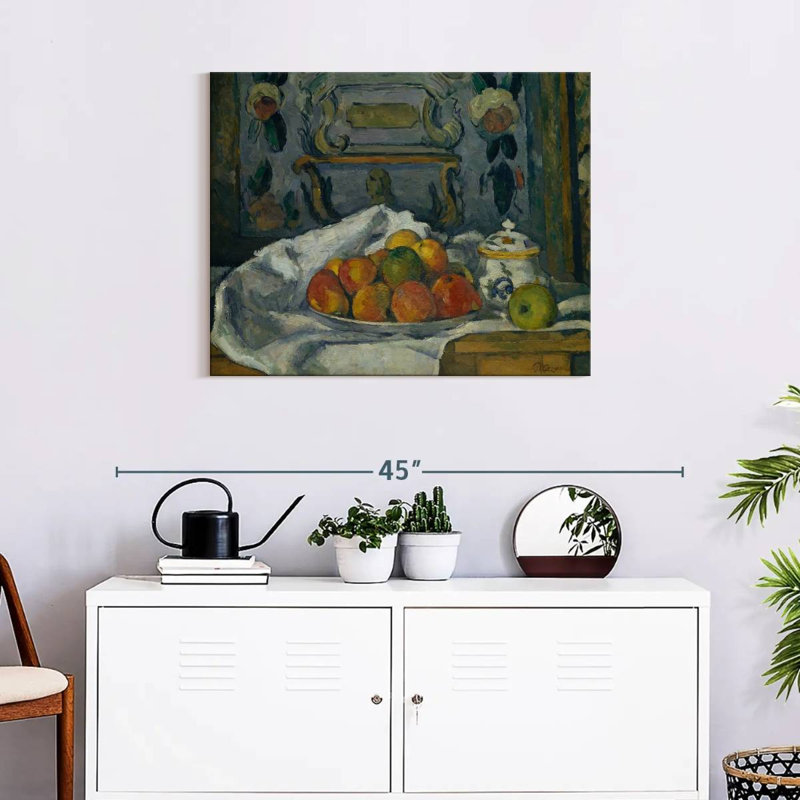 Plat de pommes Cezanne, H 24 po x l 30 po