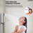 Wall Mounted Digital  Shower System , 12"  High Pressure Rainfall Shower Head with Handheld Shower-83197652