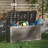 100 Gallon Deck Box, Outdoor Storage Box with Gas Struct, Waterproof Resin Storage Bin for Patio Cushions, Pool Supplies, Lockable, UV Resistant, Black-1206188358