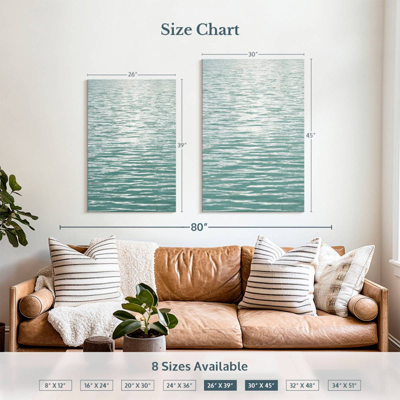 Gillard Ocean Current Aqua II, 39" H x 26" W