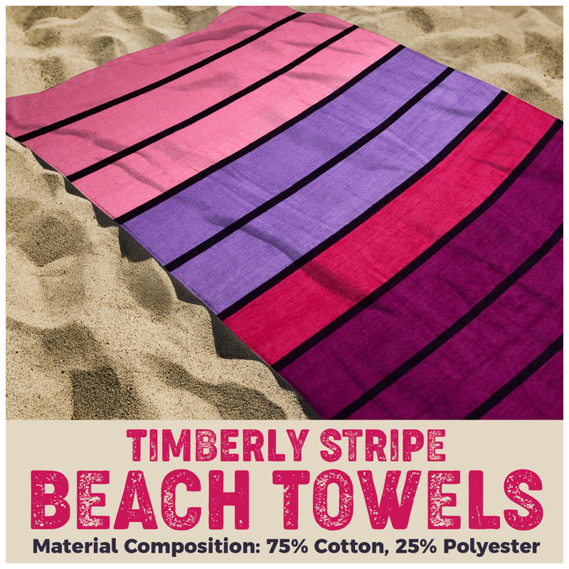 Premium Cotton Rich Velour Beach Towel, Soft Touch, Quick Dry & Highly Absorbent Towelette for Pool & Beach, 100x180 cm