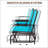 Outdoor Glider Bench With Center Table