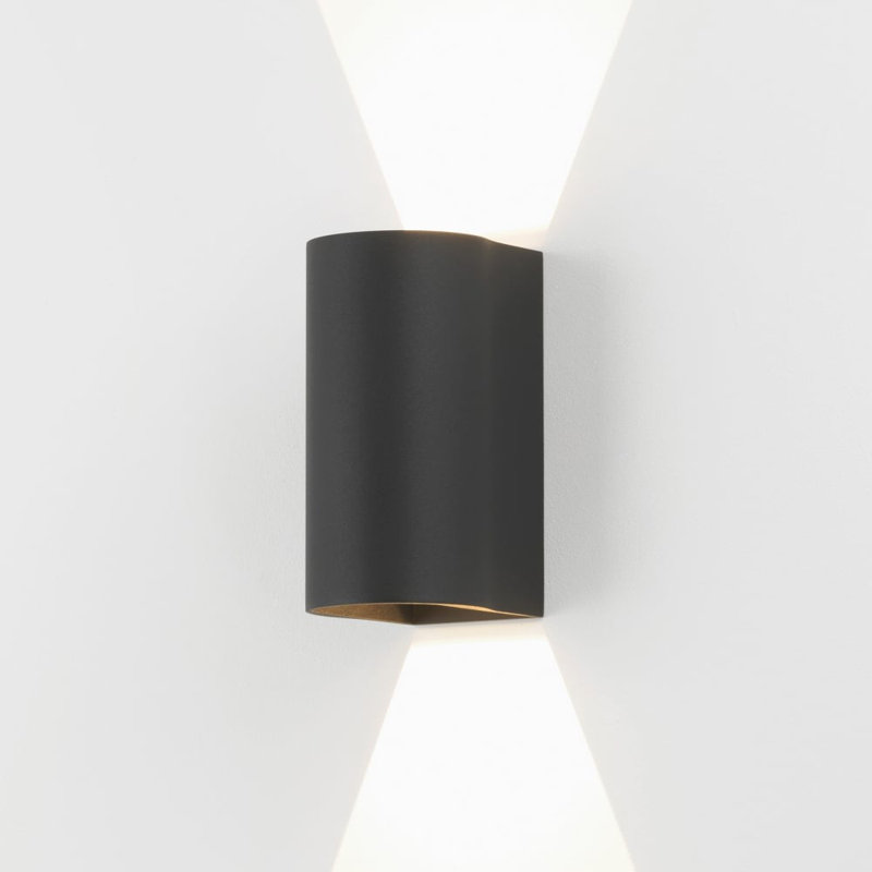 Dirks 1-Light Flush Mounted Sconce, Black