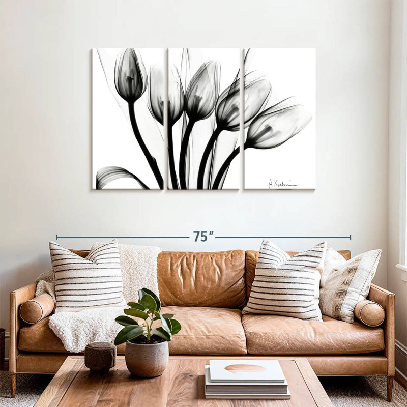 Harnek Marching Tulips, 36" H x 57" W