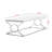 Ajani Glossy White Chrome Metal X-Leg Accent Coffee Table, 18.23" H X 43.75" W X 21.89" D