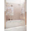 Stellar 69.25 in. W x 58.25 in. H Frameless 3 Panel Inline Hinge Bathtub Door-13758940